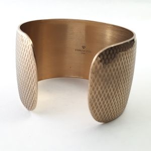 Stainless Gold cuff bracelet
